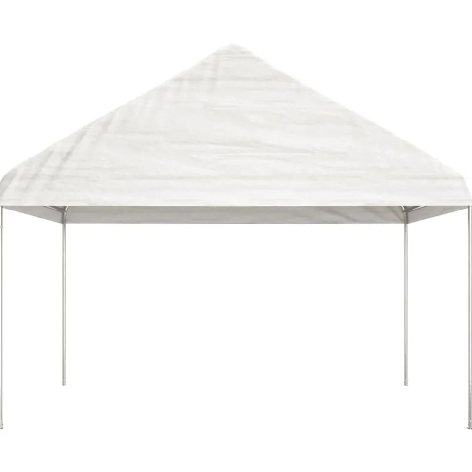 VIDAXL - Belvédère avec toit blanc 17,84x4,08x3,22 m polyéthylène