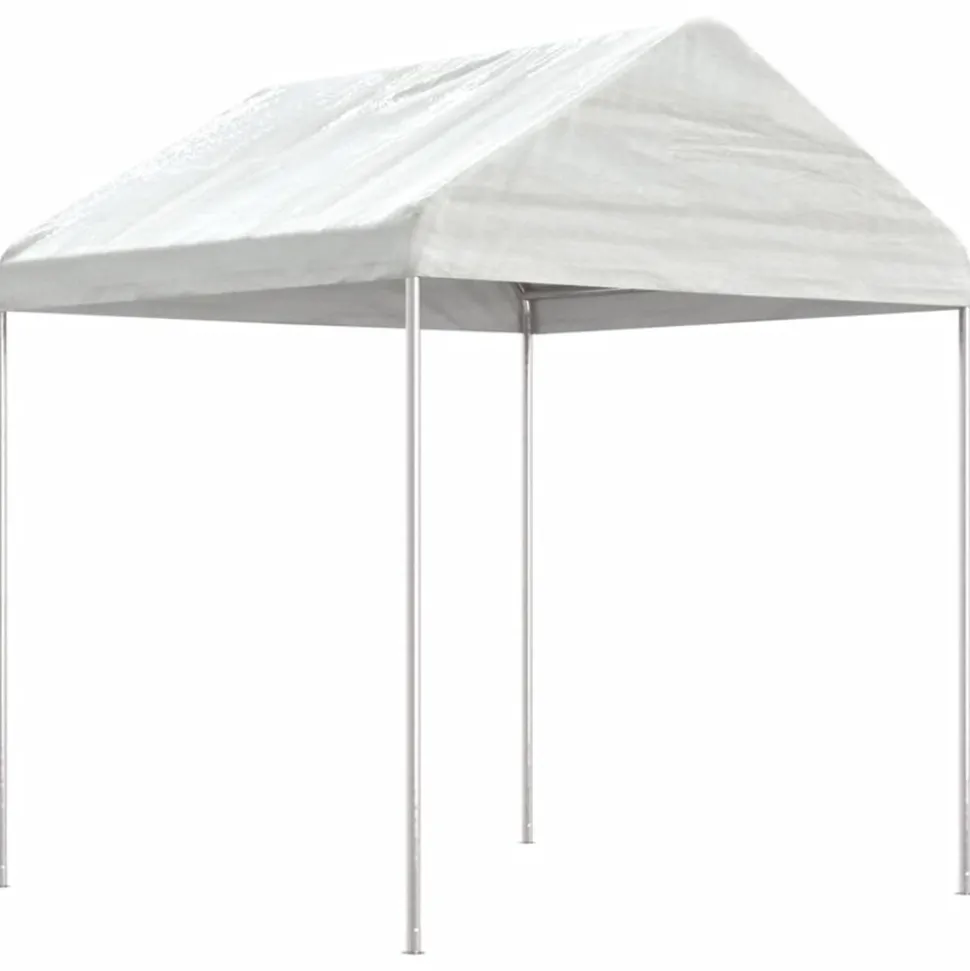 VIDAXL - Belvédère avec toit blanc 4,46x2,28x2,69 m polyéthylène