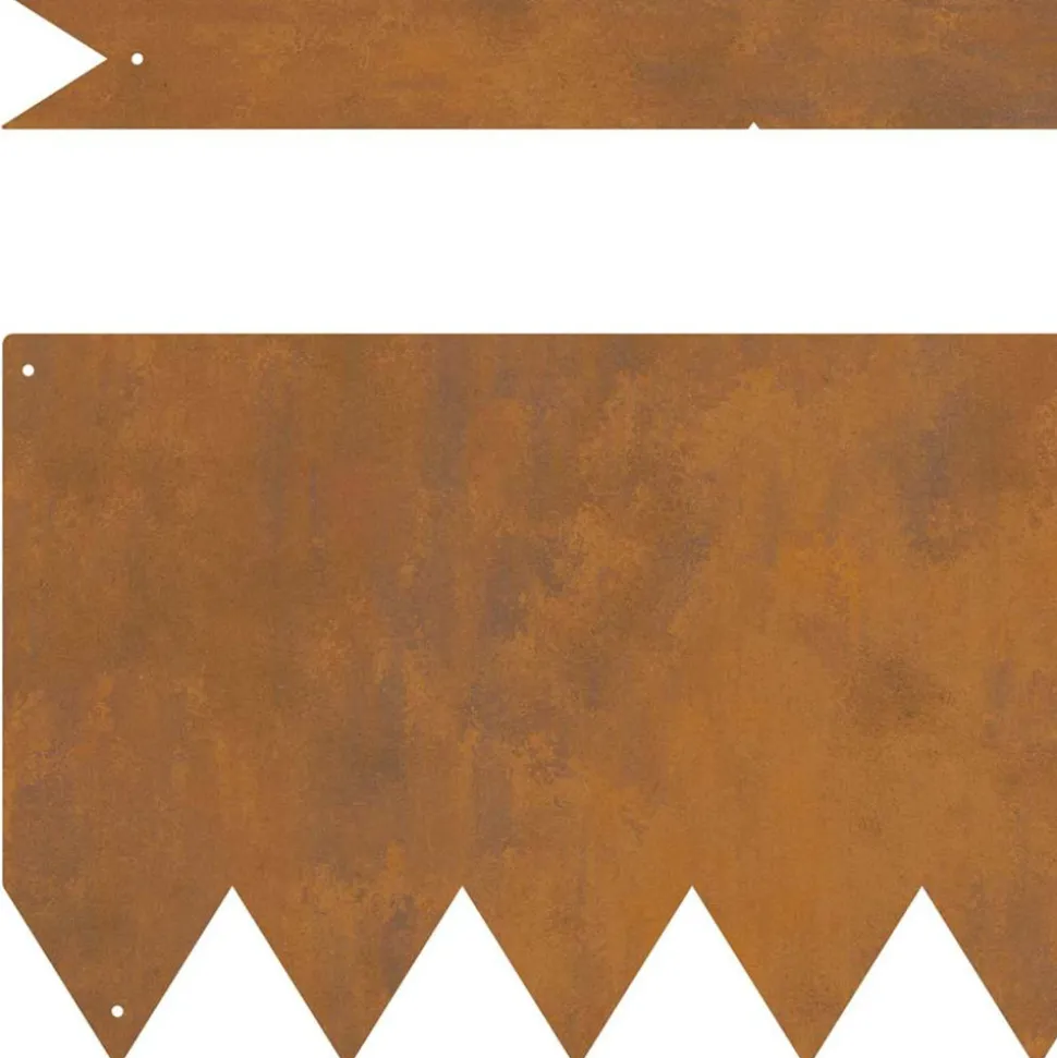 VIDAXL - Bordures de pelouse 50 pcs marron 100 x 0.5 x 20 cm