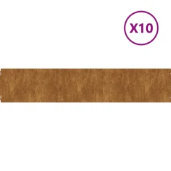 VIDAXL - Bordures de pelouse 10 pcs 20x103 cm acier corten flexible