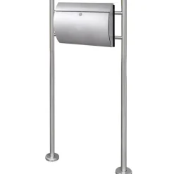 VIDAXL - Boîte à lettre sur support en acier inoxydable