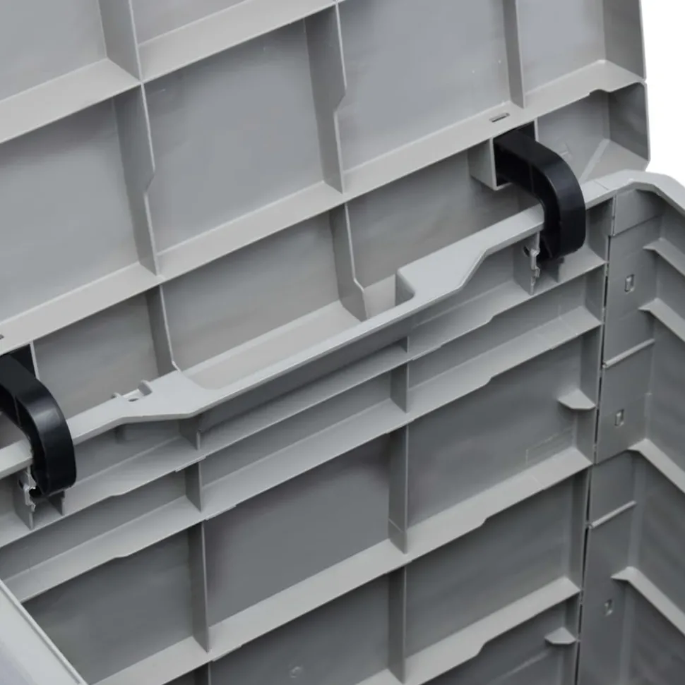 VIDAXL - Boîte de rangement de jardin 90 l gris clair