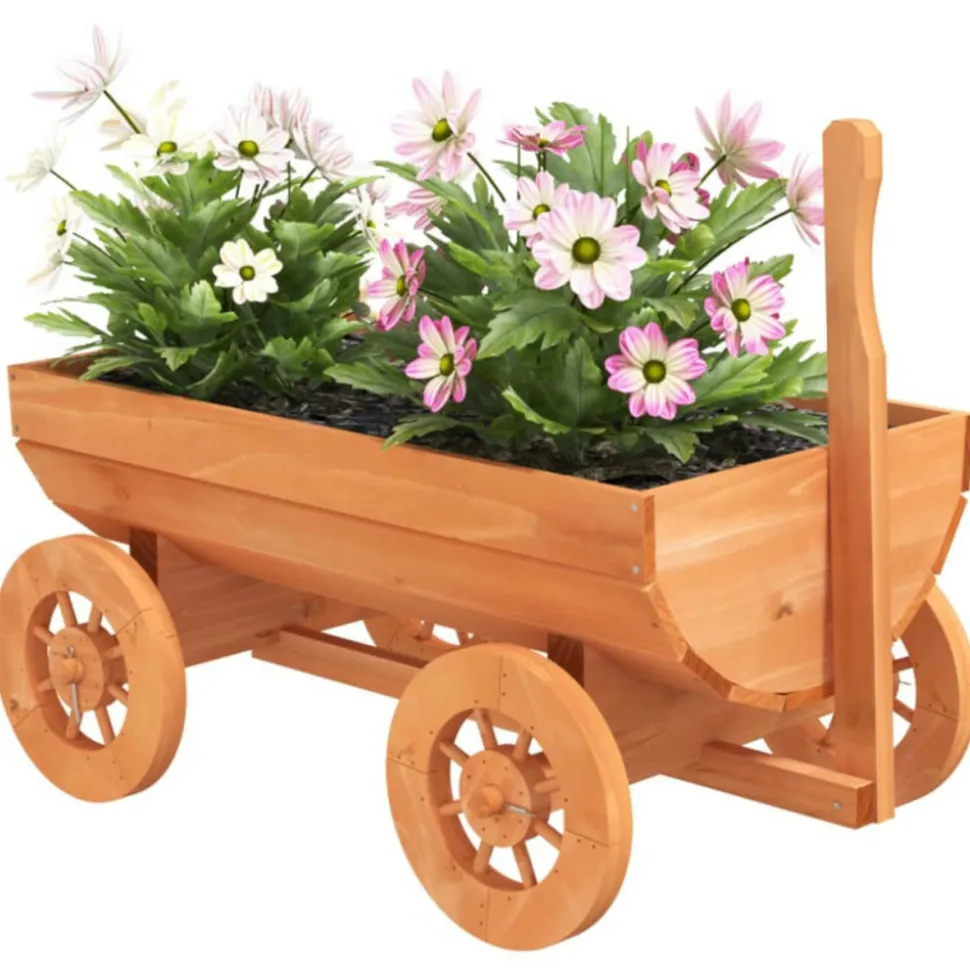 VIDAXL - Chariot décoratif 70x43x54 cm bois massif de sapin