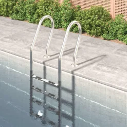 VIDAXL - Échelle de piscine 54x38x184,5 cm acier inoxydable 304