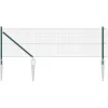 VIDAXL - Clôture avec poteaux vert 0.8 x 10 m acier