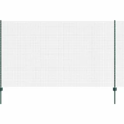 VIDAXL - Clôture avec poteaux vert 1.4 x 10 m acier