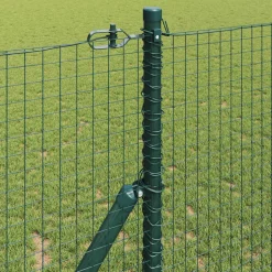 VIDAXL - Clôture avec poteaux vert 1.2 x 25 m acier