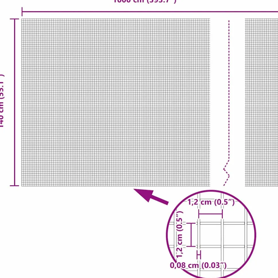 VIDAXL - Clôture en fil soudé vert 1.4 x 10 m acier