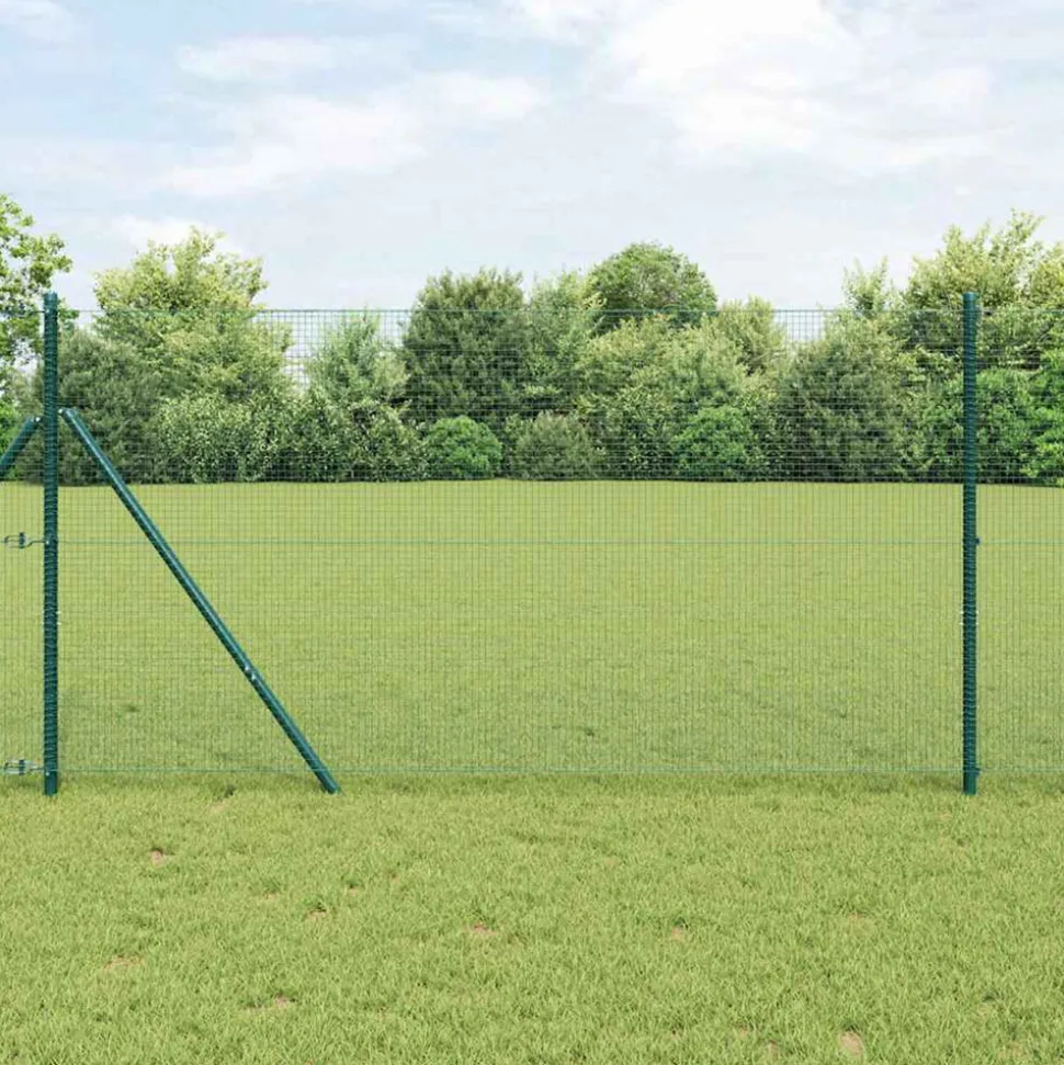 VIDAXL - Clôture en fil soudé vert 1 x 50 m acier