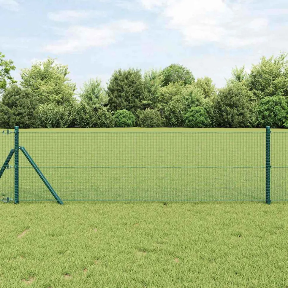 VIDAXL - Clôture en fil soudé vert 0.4 x 25 m acier