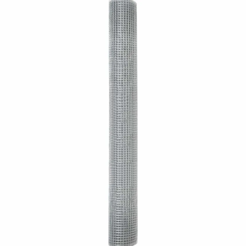 VIDAXL - Clôture en fil soudé argent 1.2 x 25 m acier