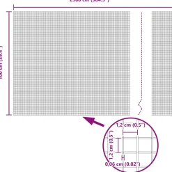 VIDAXL - Clôture en fil soudé argent 1.2 x 25 m acier