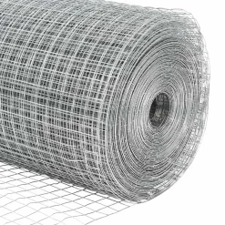 VIDAXL - Clôture en fil soudé argent 0.4 x 25 m acier