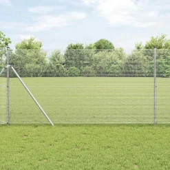 VIDAXL - Clôture en fil soudé argent 1.4 x 10 m acier