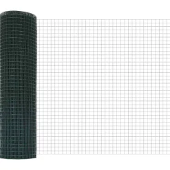 VIDAXL - Clôture en fil soudé vert 0,8 x 50 m acier