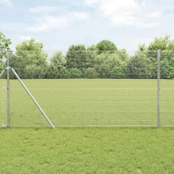 VIDAXL - Clôture en fil soudé argent 1 x 50 m acier