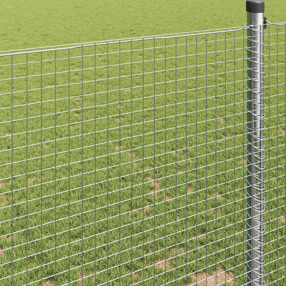VIDAXL - Clôture en fil soudé argent 1 x 50 m acier