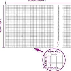 VIDAXL - Clôture en fil soudé argent 1 x 50 m acier