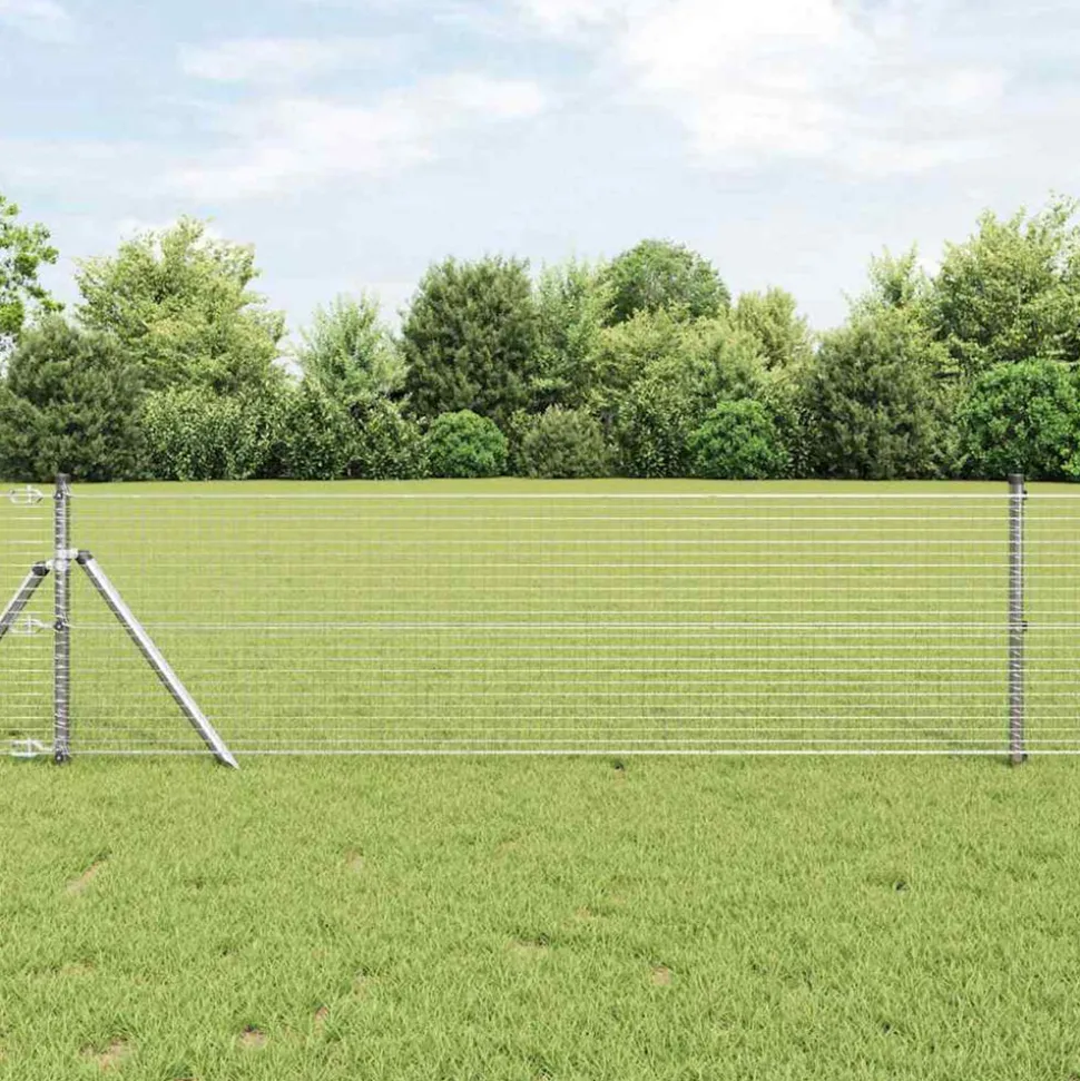 VIDAXL - Clôture en fil soudé argent 0.6 x 10 m acier