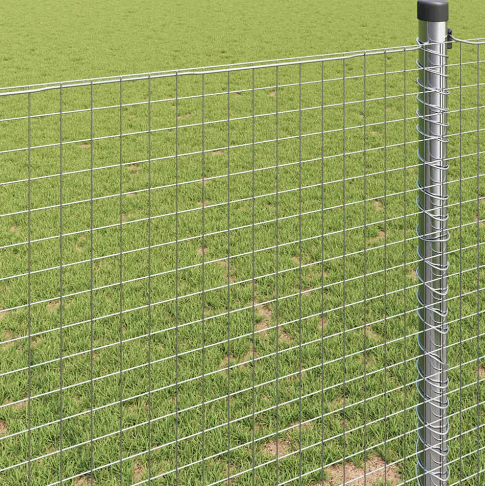 VIDAXL - Clôture en fil soudé argent 0.6 x 10 m acier