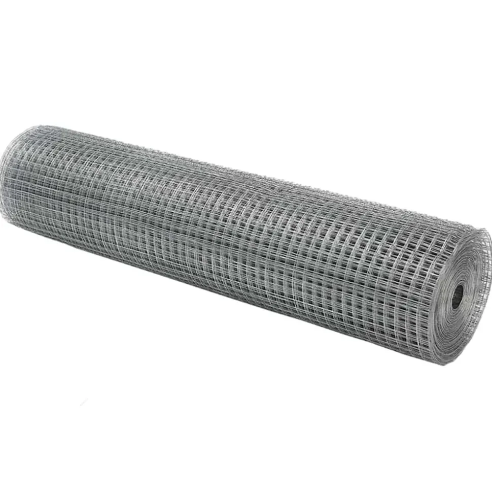 VIDAXL - Clôture en fil soudé argent 0.6 x 10 m acier