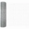 VIDAXL - Clôture en fil soudé argent 0.8 x 25 m acier