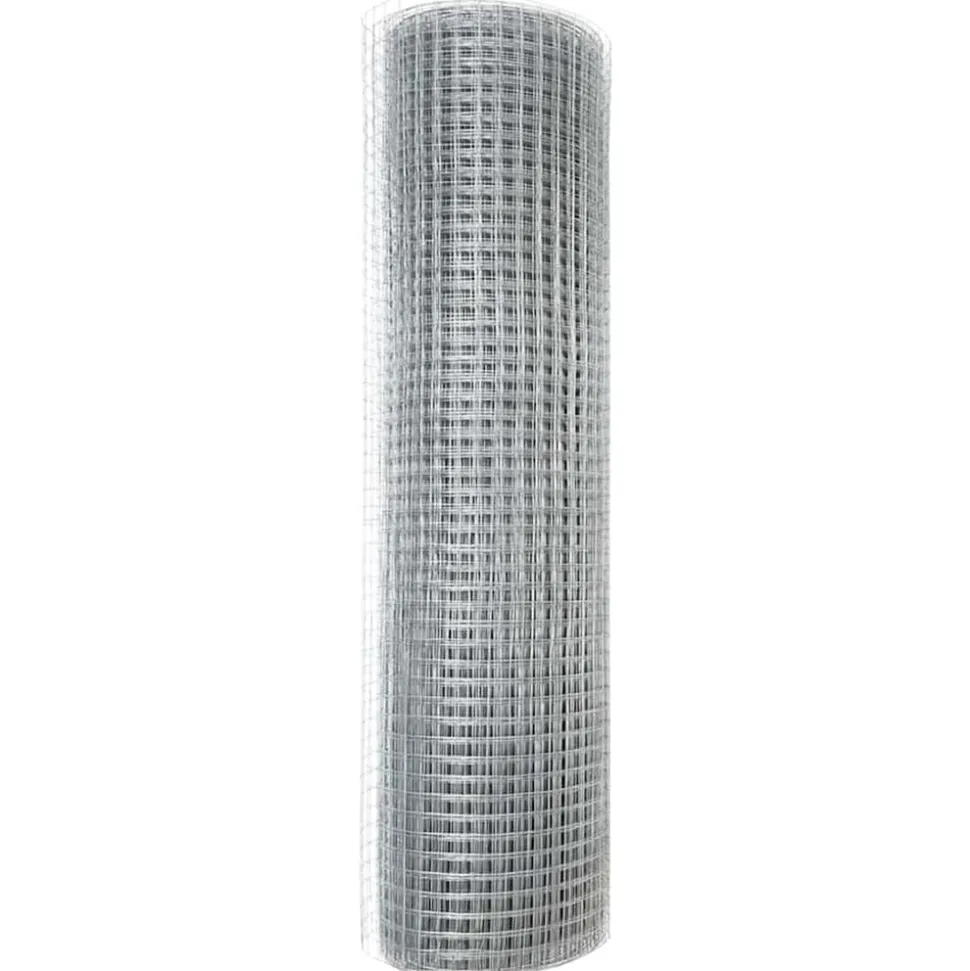 VIDAXL - Clôture en fil soudé argent 0.8 x 25 m acier