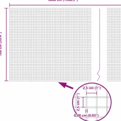 VIDAXL - Clôture en fil soudé argent 1 x 50 m acier