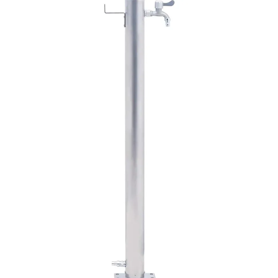 VIDAXL - Colonne à eau de jardin 40 cm acier inoxydable rond