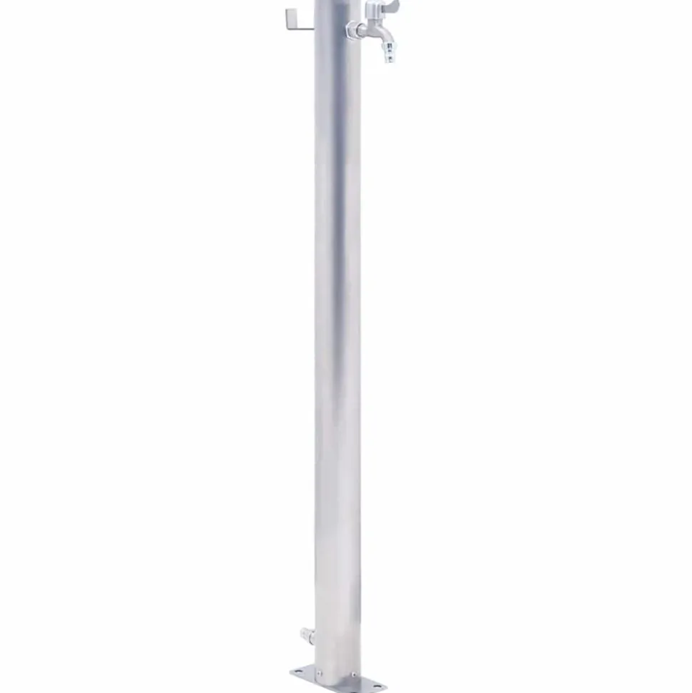 VIDAXL - Colonne à eau de jardin 60 cm acier inoxydable rond