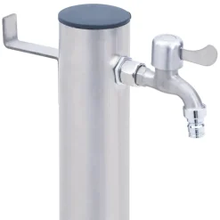 VIDAXL - Colonne à eau de jardin 60 cm acier inoxydable rond