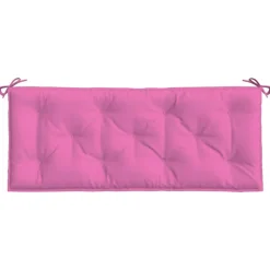 VIDAXL - Coussin de banc de jardin rose 120x50x7 cm tissu