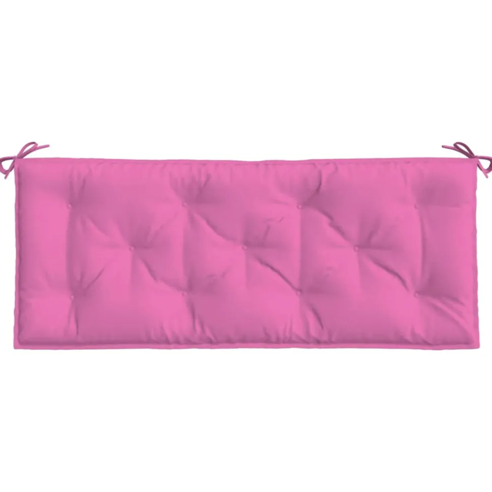 VIDAXL - Coussin de banc de jardin rose 120x50x7 cm tissu
