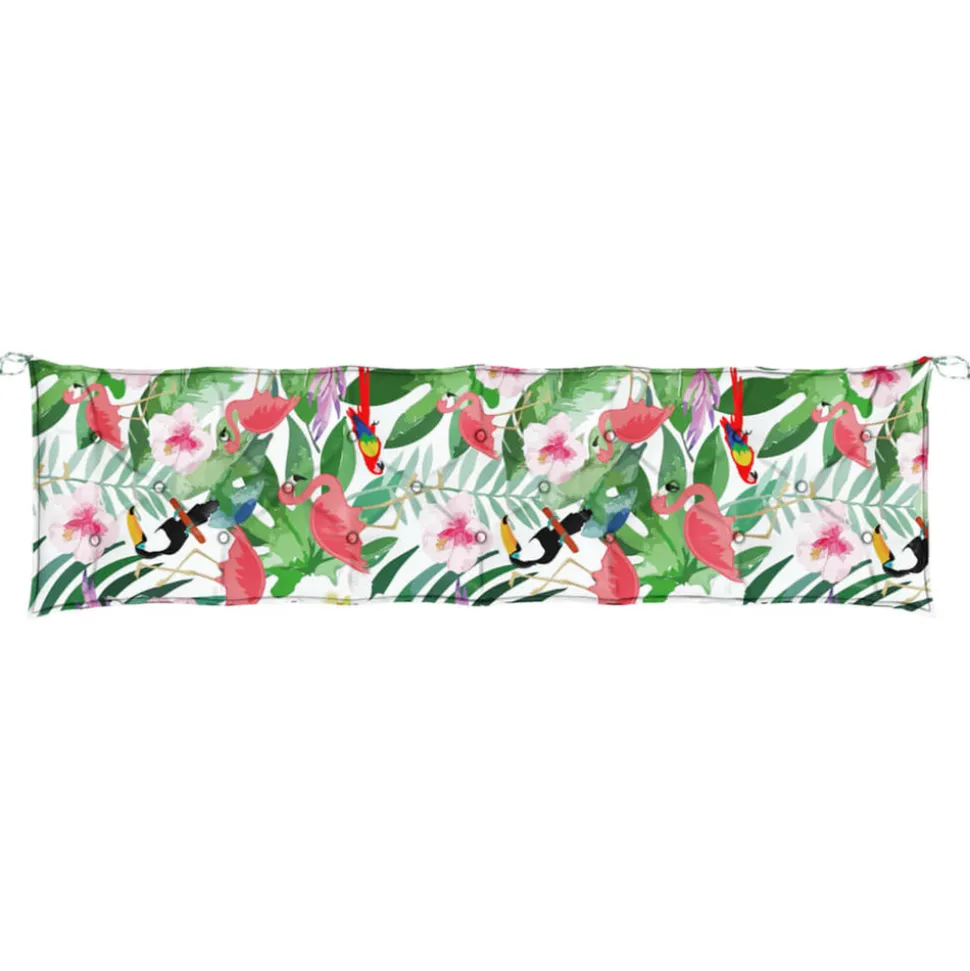 VIDAXL - Coussin de banc de jardin multicolore 200x50x7 cm tissu