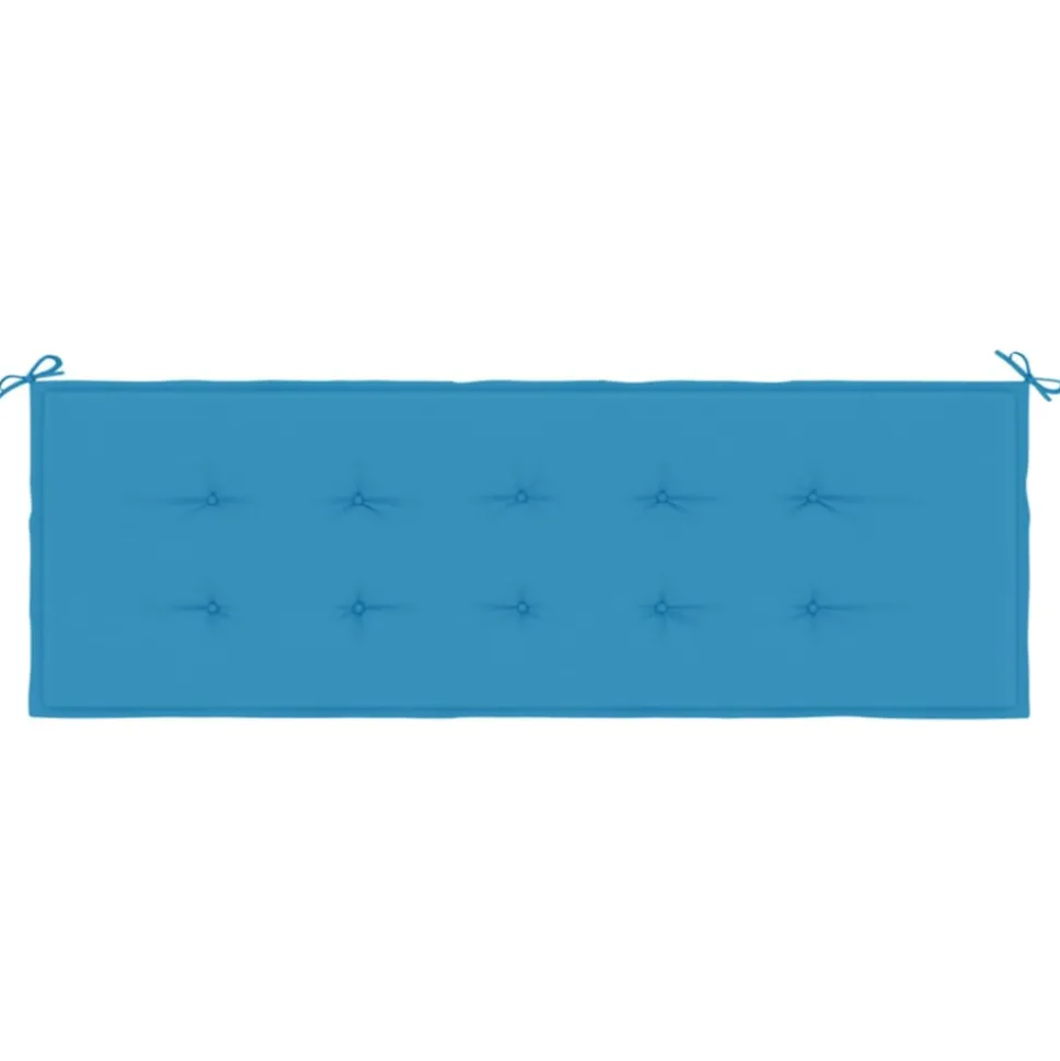 VIDAXL - Coussin de banc de jardin bleu 150x50x3 cm tissu oxford