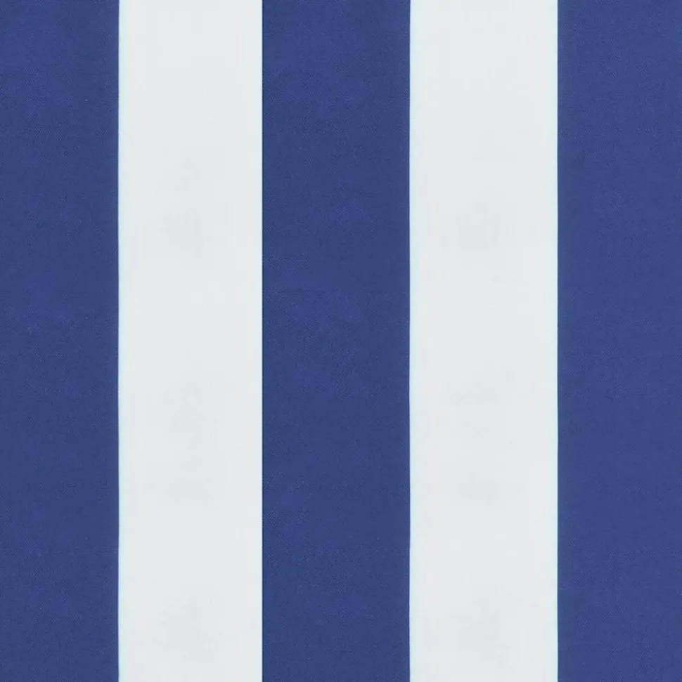 VIDAXL - Coussin de banc de jardin rayures bleues et blanches 120x50x4cm
