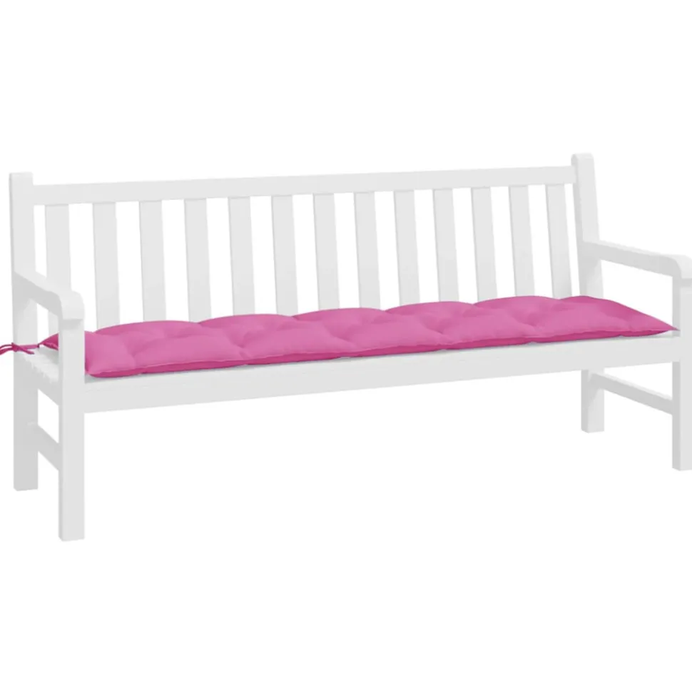 VIDAXL - Coussin de banc de jardin rose 180x50x7 cm tissu oxford