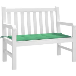 VIDAXL - Coussin de banc de jardin vert 120x50x4 cm tissu oxford