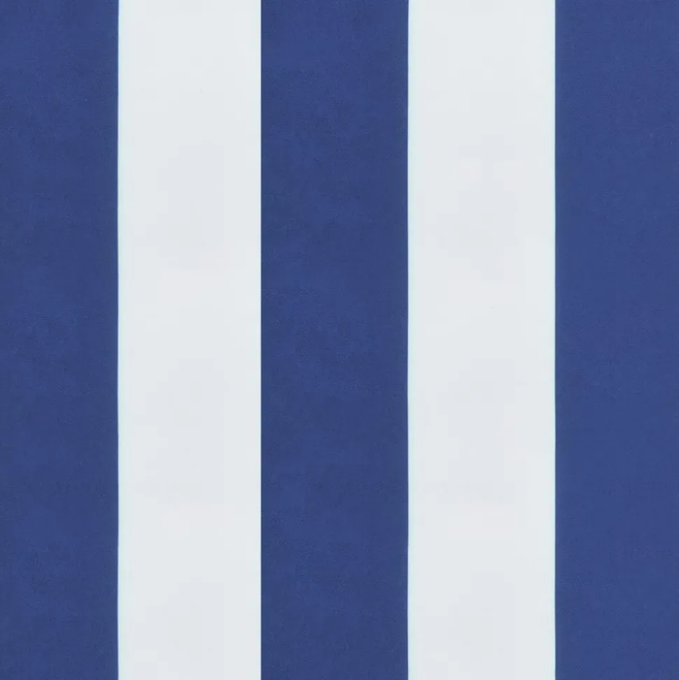 VIDAXL - Coussin de banc de jardin rayures bleues et blanches 180x50x7cm