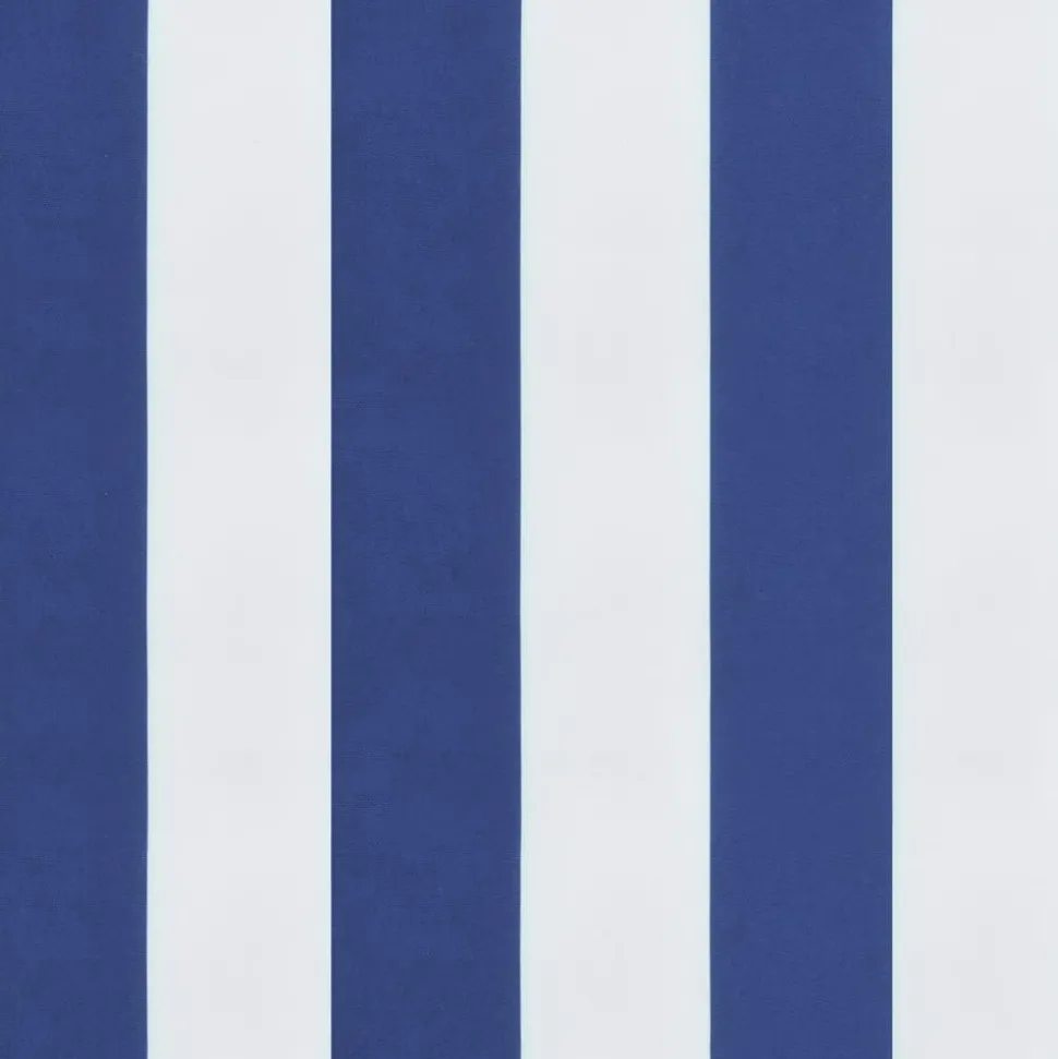 VIDAXL - Coussin de banc de jardin rayures bleues et blanches 180x50x7cm