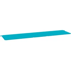 VIDAXL - Coussin de banc de jardin turquoise 200x50x4 cm tissu