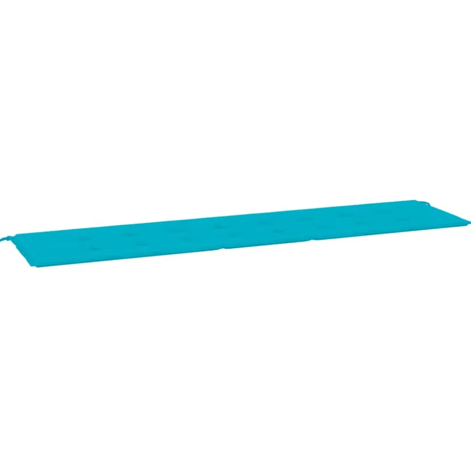 VIDAXL - Coussin de banc de jardin turquoise 200x50x4 cm tissu
