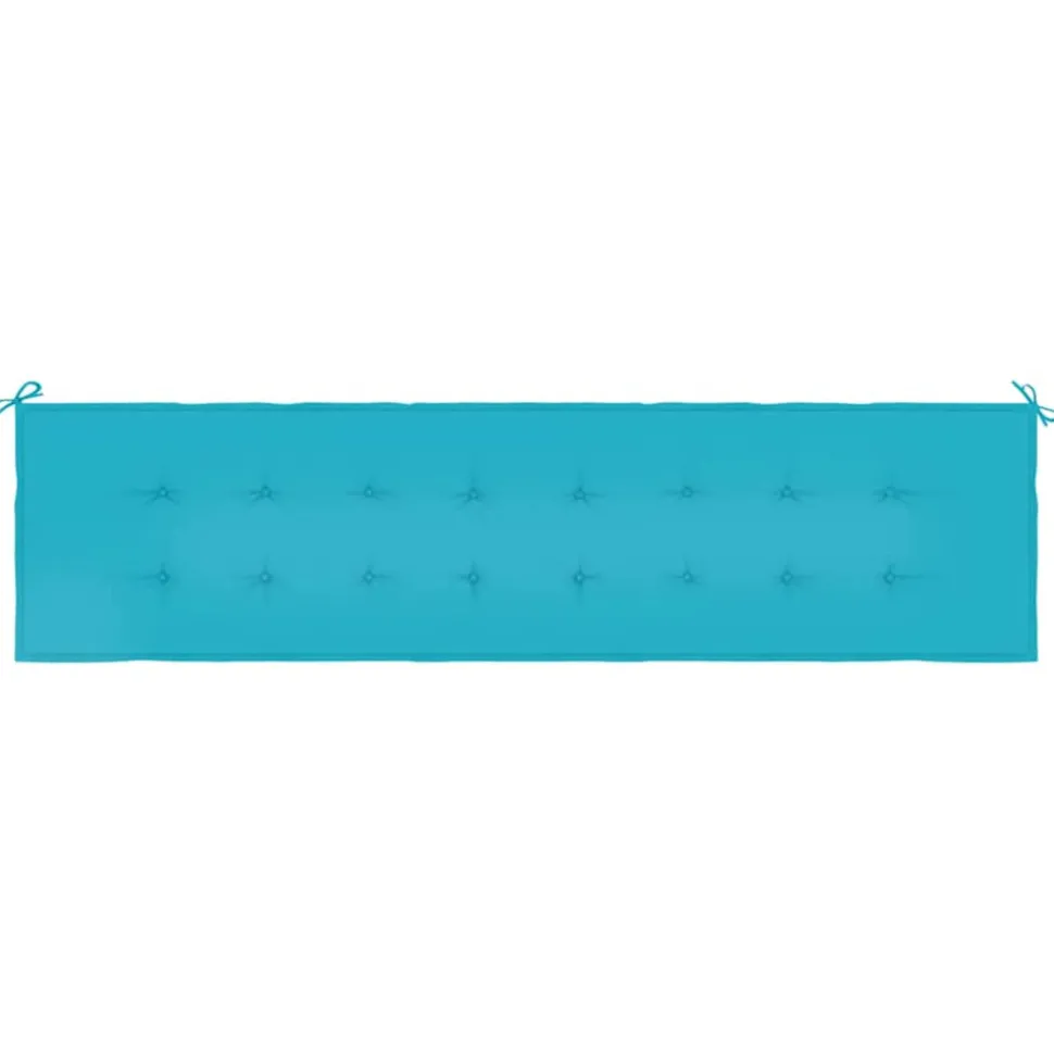 VIDAXL - Coussin de banc de jardin turquoise 200x50x4 cm tissu