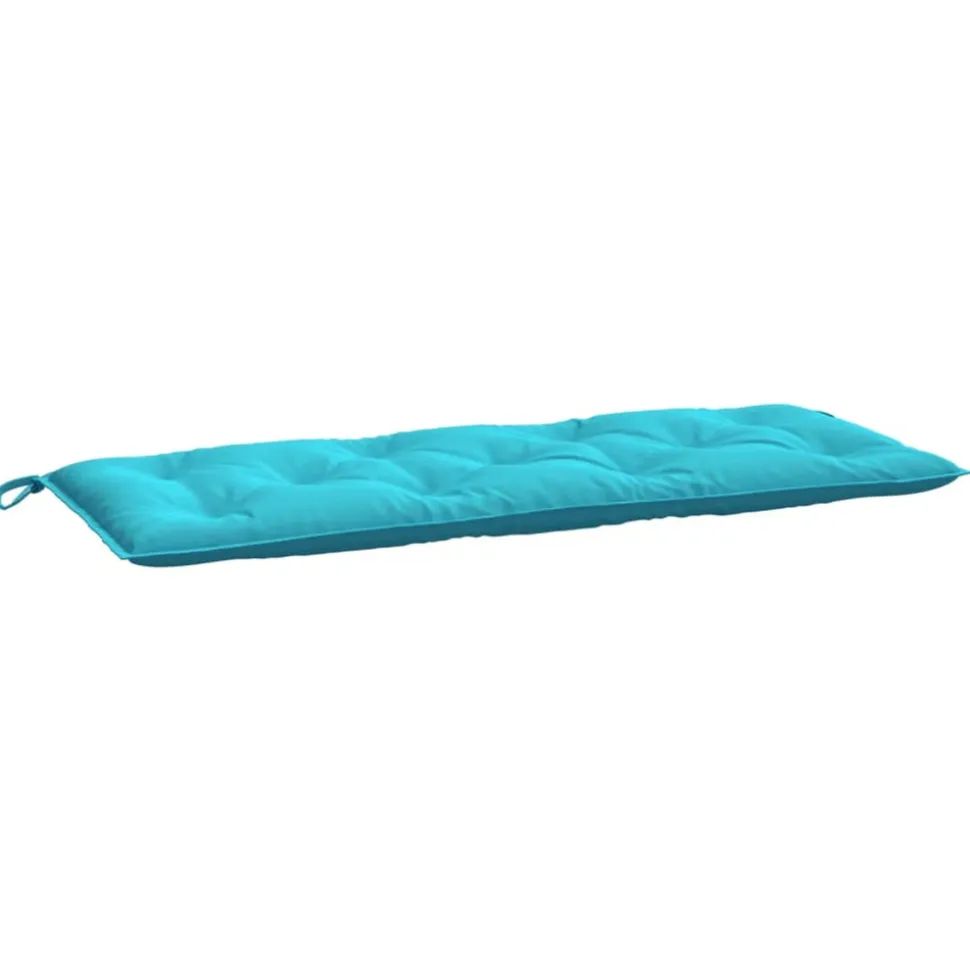 VIDAXL - Coussin de banc de jardin turquoise 120x50x7 cm tissu