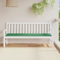VIDAXL - Coussin de banc de jardin vert 180x50x3 cm tissu oxford