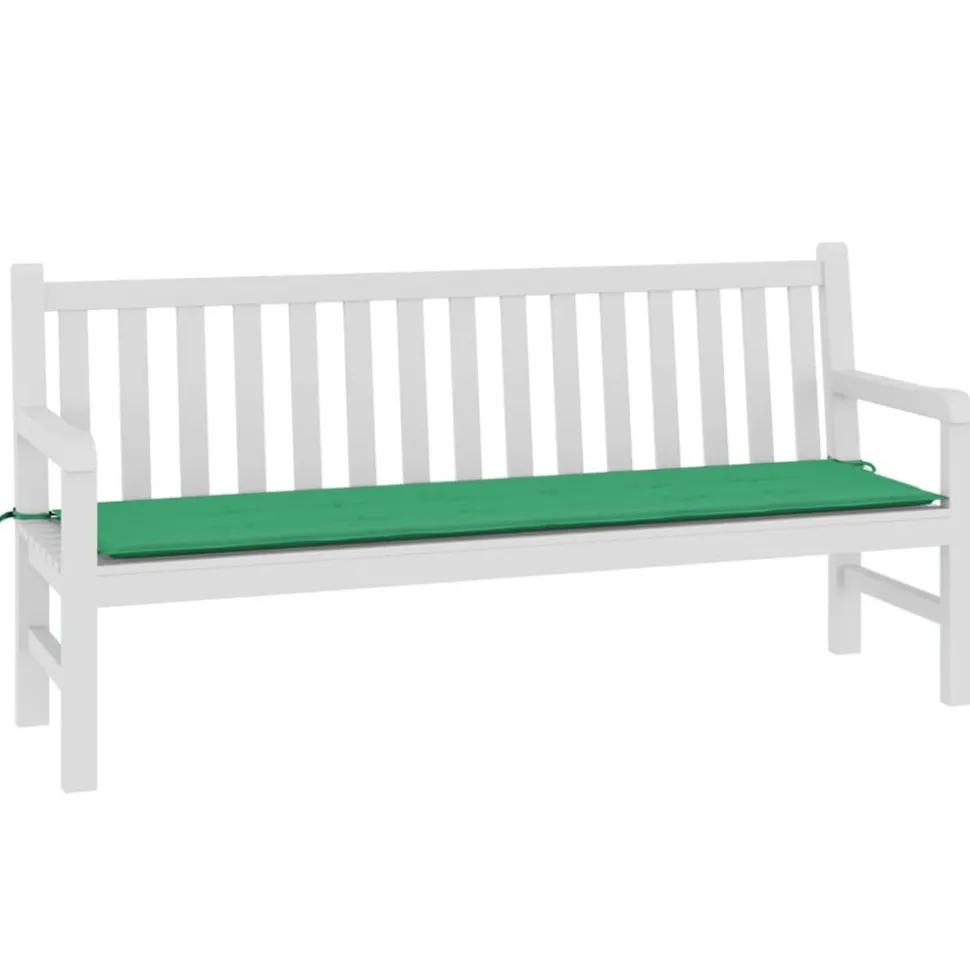 VIDAXL - Coussin de banc de jardin vert 180x50x3 cm tissu oxford