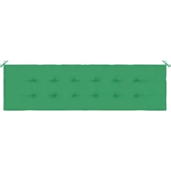 VIDAXL - Coussin de banc de jardin vert 180x50x3 cm tissu oxford