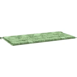 VIDAXL - Coussin de banc de jardin motif de feuilles 100x50x4 cm