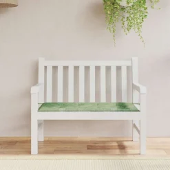 VIDAXL - Coussin de banc de jardin motif de feuilles 100x50x4 cm