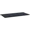 VIDAXL - Coussin de banc de jardin carreaux noir 100x50x4cm tissu oxford